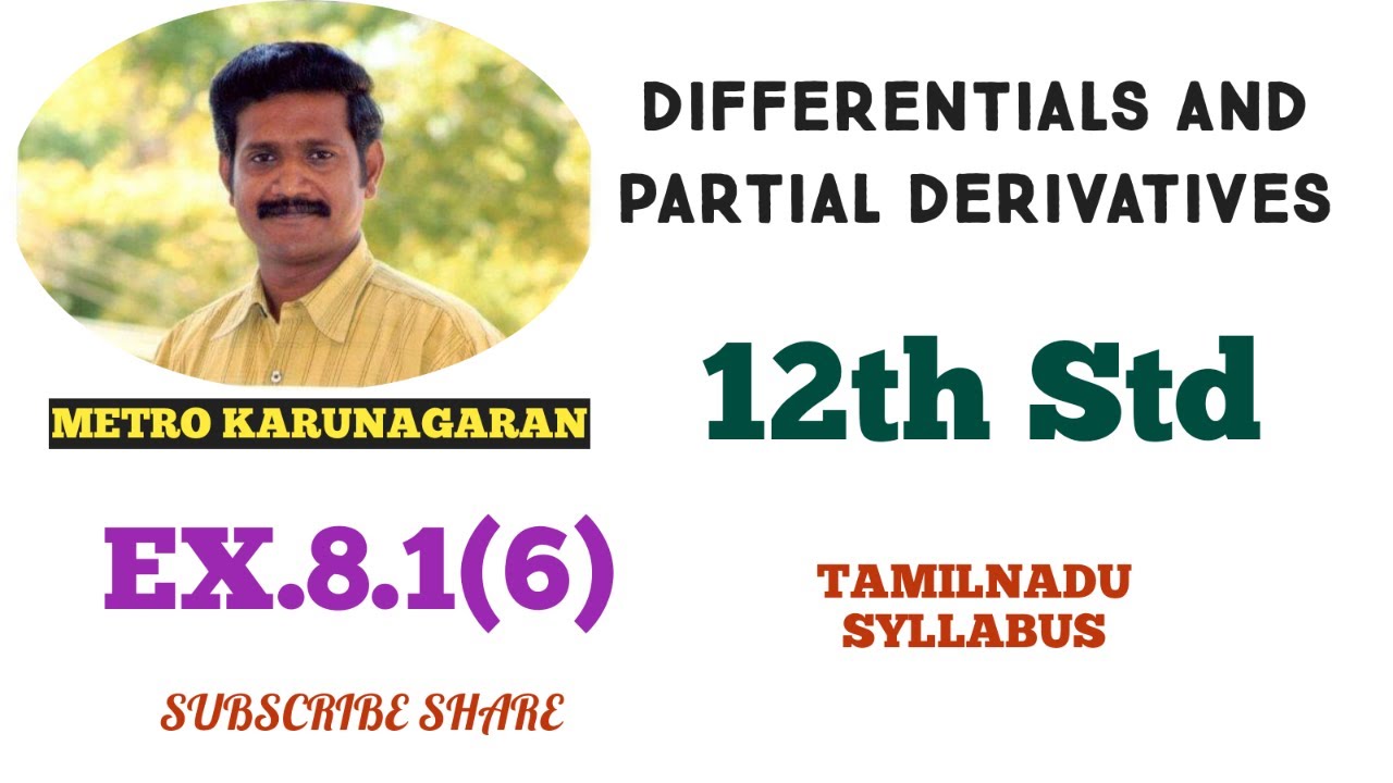 12th Std Maths Ex.8.1(6) The time T taken for a complete oscillation of a simple pendulum with lengt