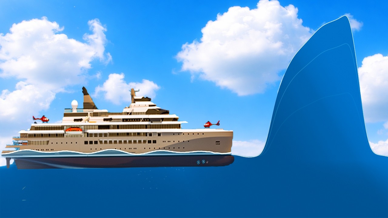 Ship vs Mega Tsunami in Floating Sandbox – Simulation Test