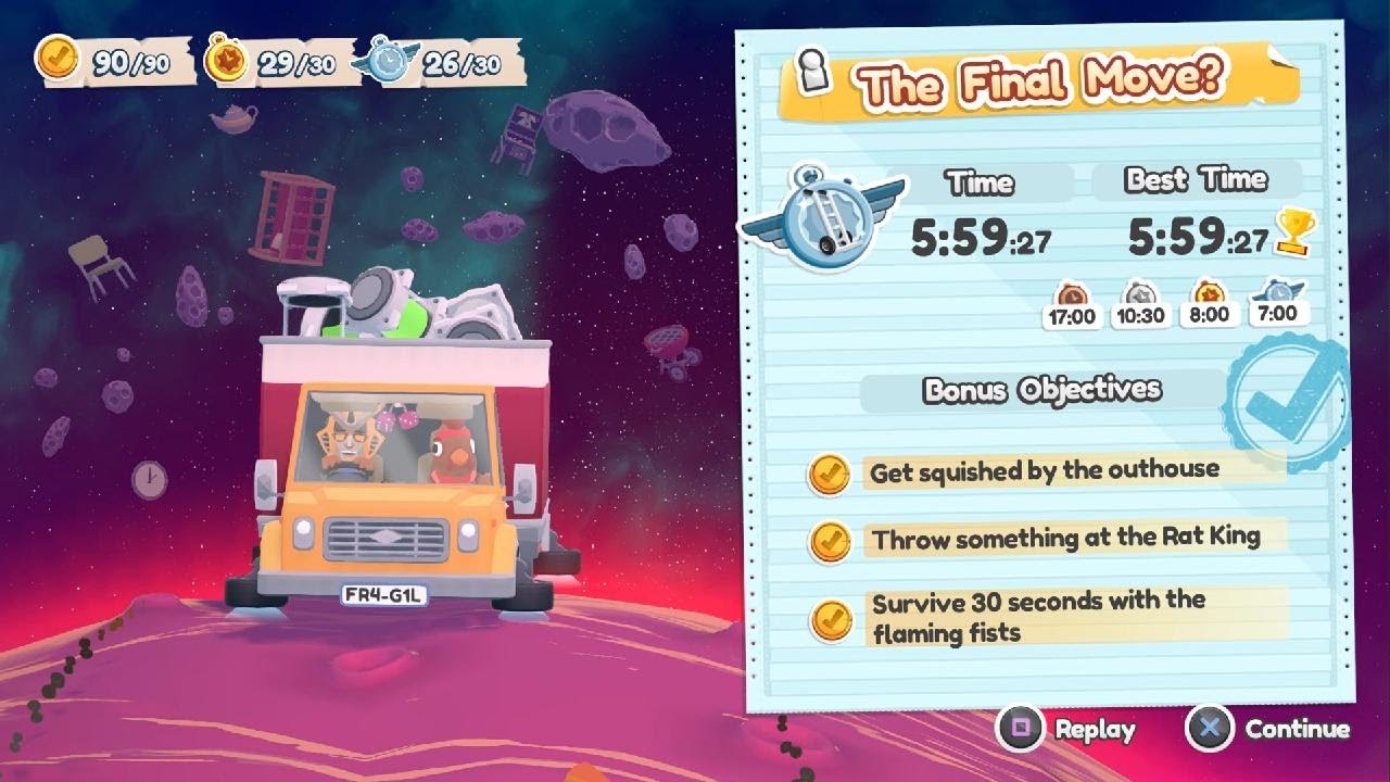 Moving Out - The Final Move? All Bonus objectives