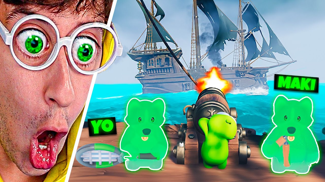 Batalla de Perros Fantasma 👻🥊! (Barco Pirata 🐙💧) - Party Animals TEKENDO