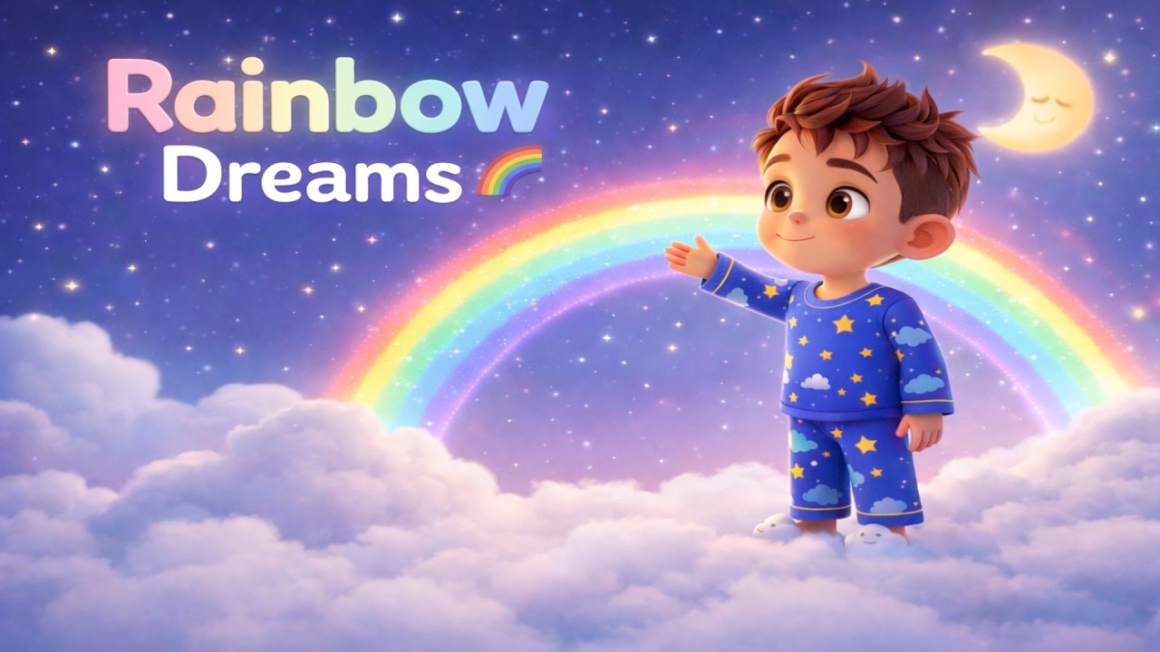 Baby Sleep Music 🌙 Rainbow Dreams Lullaby for Toddlers | Calm Bedtime Song