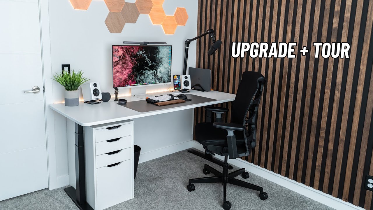 Desk Setup Upgrade & Tour! | Autonomous SmartDesk Connect + Samsung Smart Monitor M8