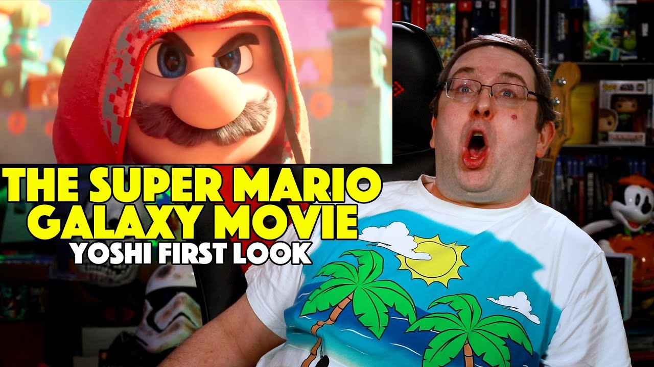 REACTION! The Mario Galaxy Movie Yoshi First Look - Sophie Turner Movie 2026
