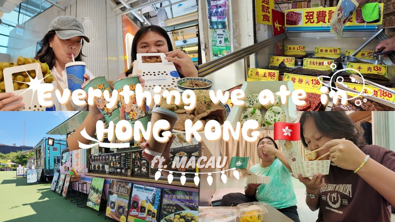 what we ate in HONG KONG and MACAU vlog | Michelin Food Trip | First Travel Vlog
