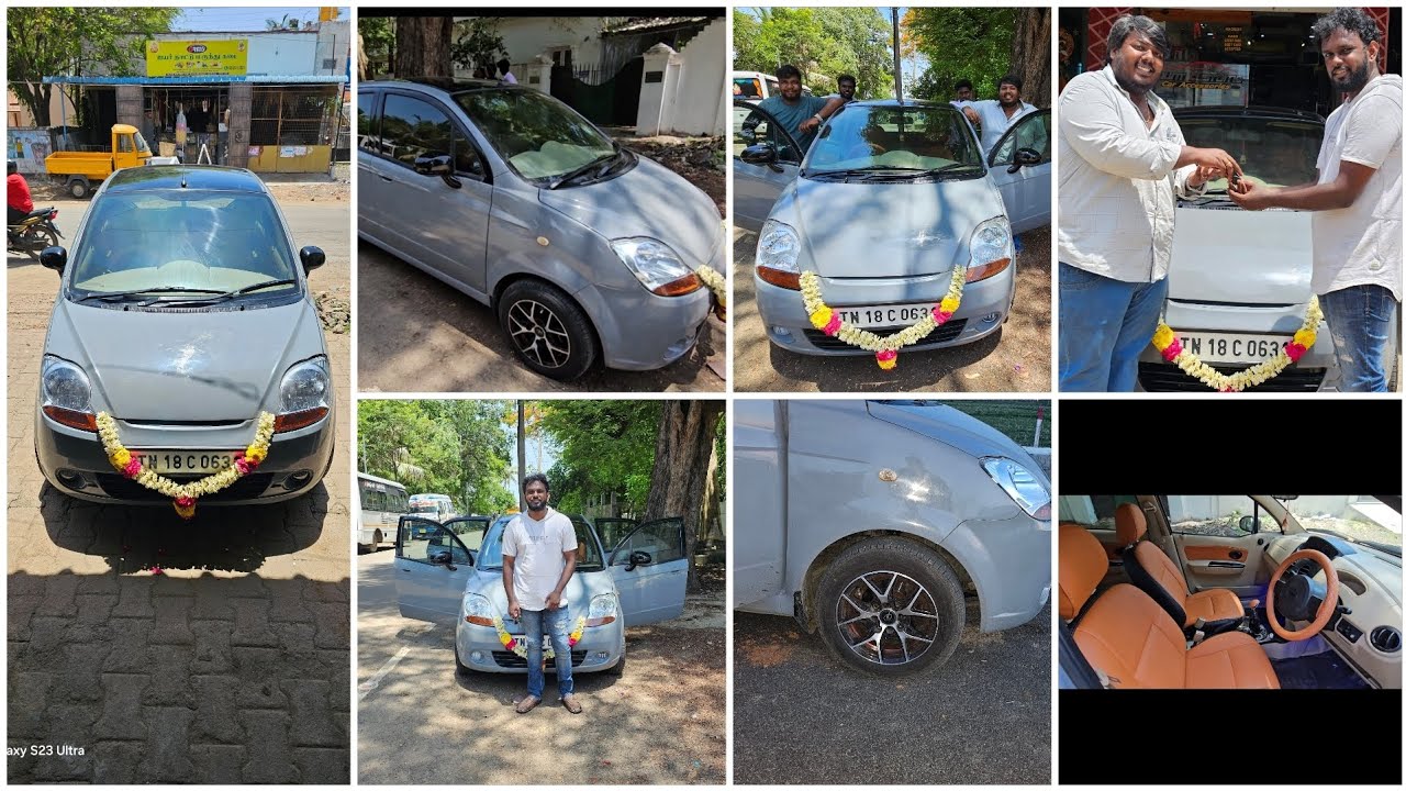 heavily modified Chevrolet spark 🔥wheels on roads @rjcustomsquad