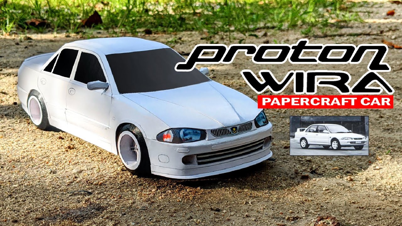 REPLIKA PROTON WIRA DARI KERTAS LUKISAN
