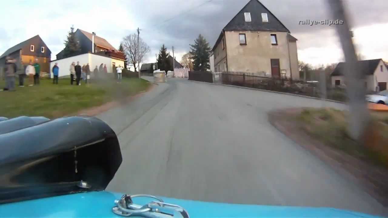 Erzgebirgsrallye 2012 HD Onboard Honda Civic Rundkurs Oberdorf
