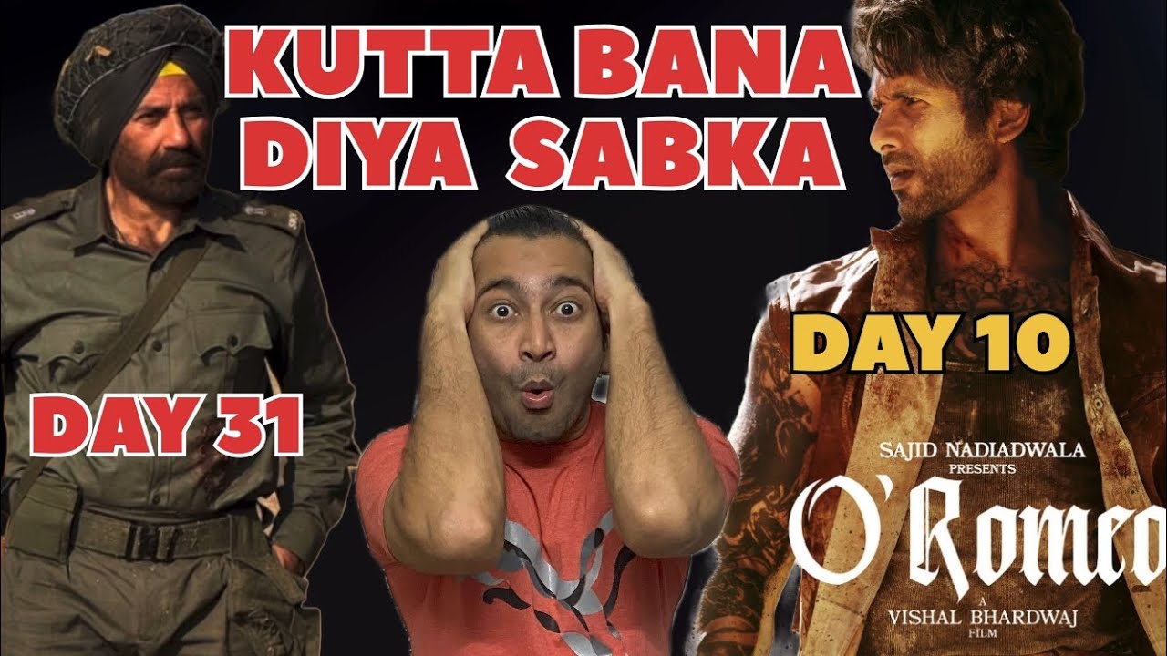 O Romeo Day 10 Final Collection Vs Border 2 Day 31 Collection | Shahid Kapoor | Sunny Deol