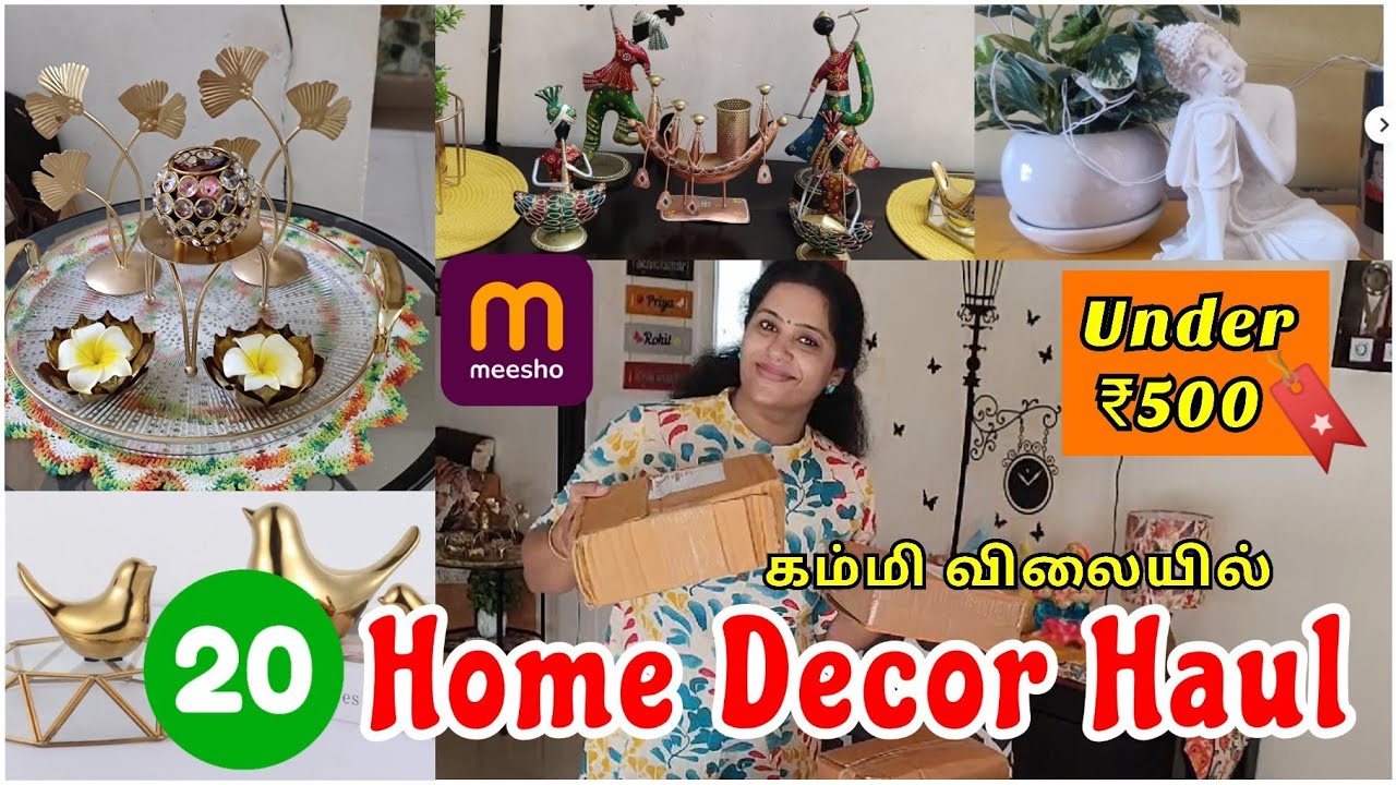Meesho finds✨ home decor haul🌟|Under ₹500|low budget home decorating ideas #home #meesho #shopping