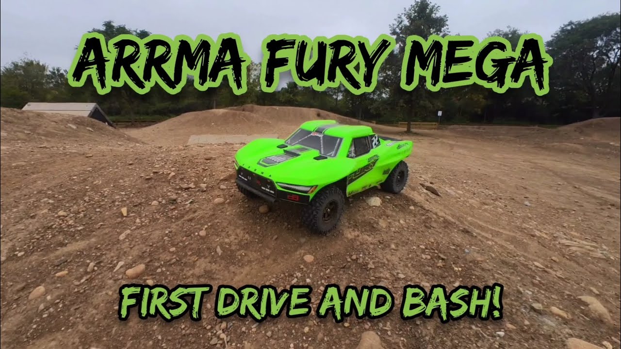 Arrma Fury MEGA 550 Speed Test & Bash!