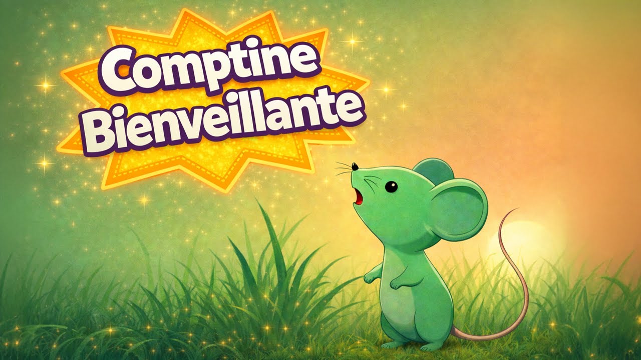 Une souris verte 🐭 La version la plus douce & bienveillante (Comptine enfant) ✨