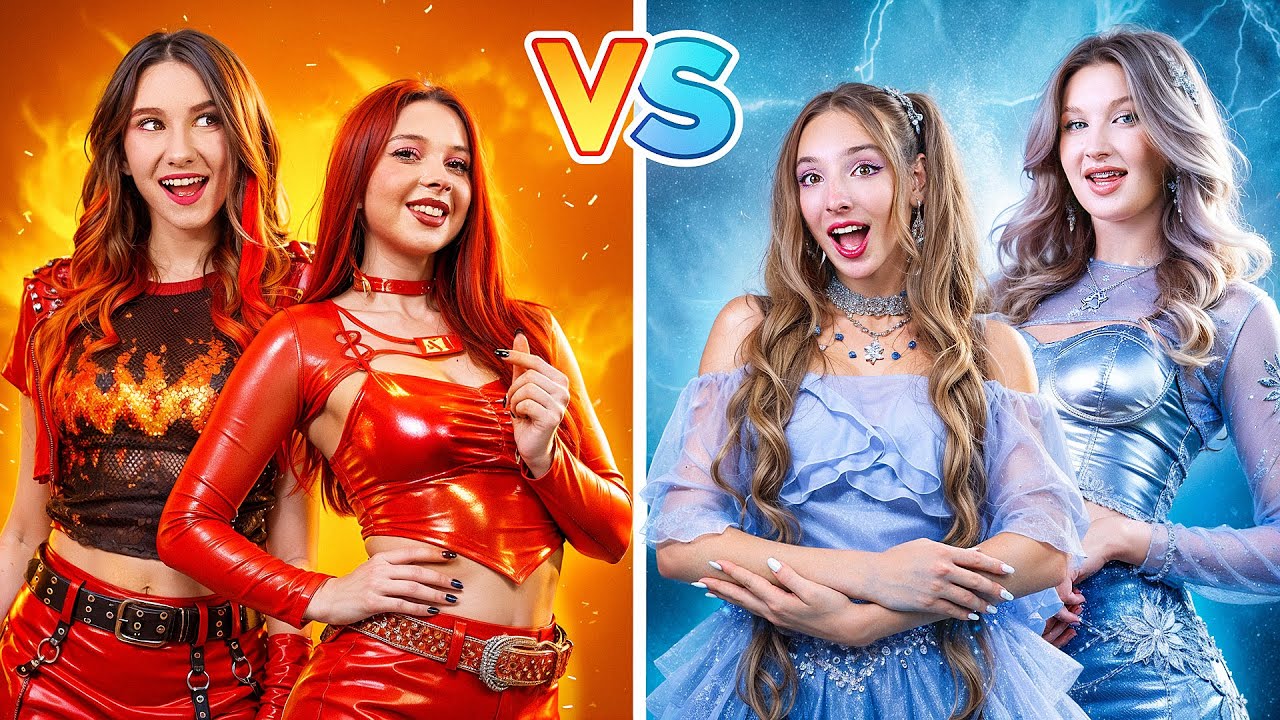 ¡Chica Fuego contra Chica Fría! El Desafío de los Opuestos: Fuego contra Hielo