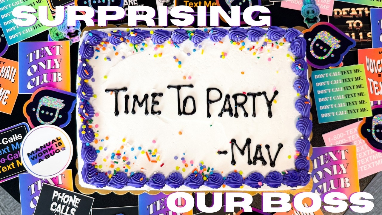 We threw a surprise party in the office to launch our latest feature | Mav Party Lines | Reaction