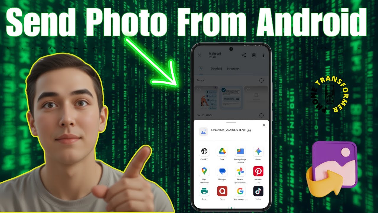 Как отправить фото с телефона Android | Быстрое и простое руководство (2026)