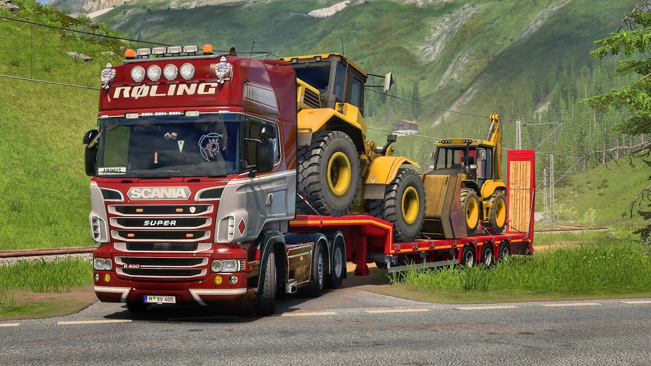 Heavy Transport Through Scenic Mountain Roads of Switzerland | #ets2 1.50