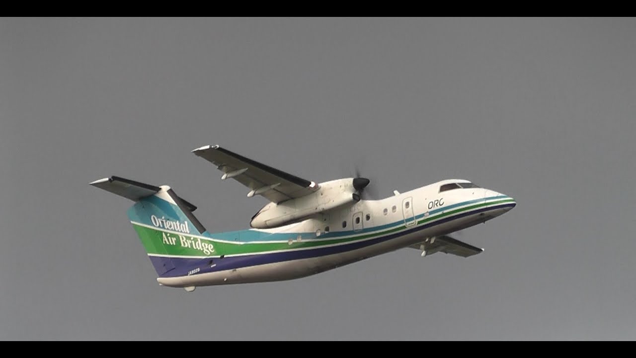 2013/11/13 オリエンタルエアブリッジ97便 JA802B DHC-8-201Q Dash 8 福岡空港