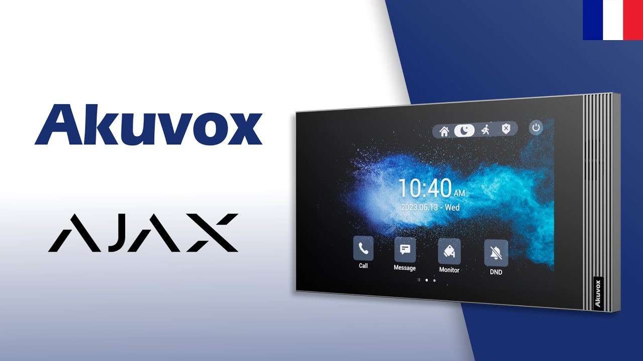 🔵 AKUVOX | Как включить и отключить охрану системы Ajax на мониторах S562?