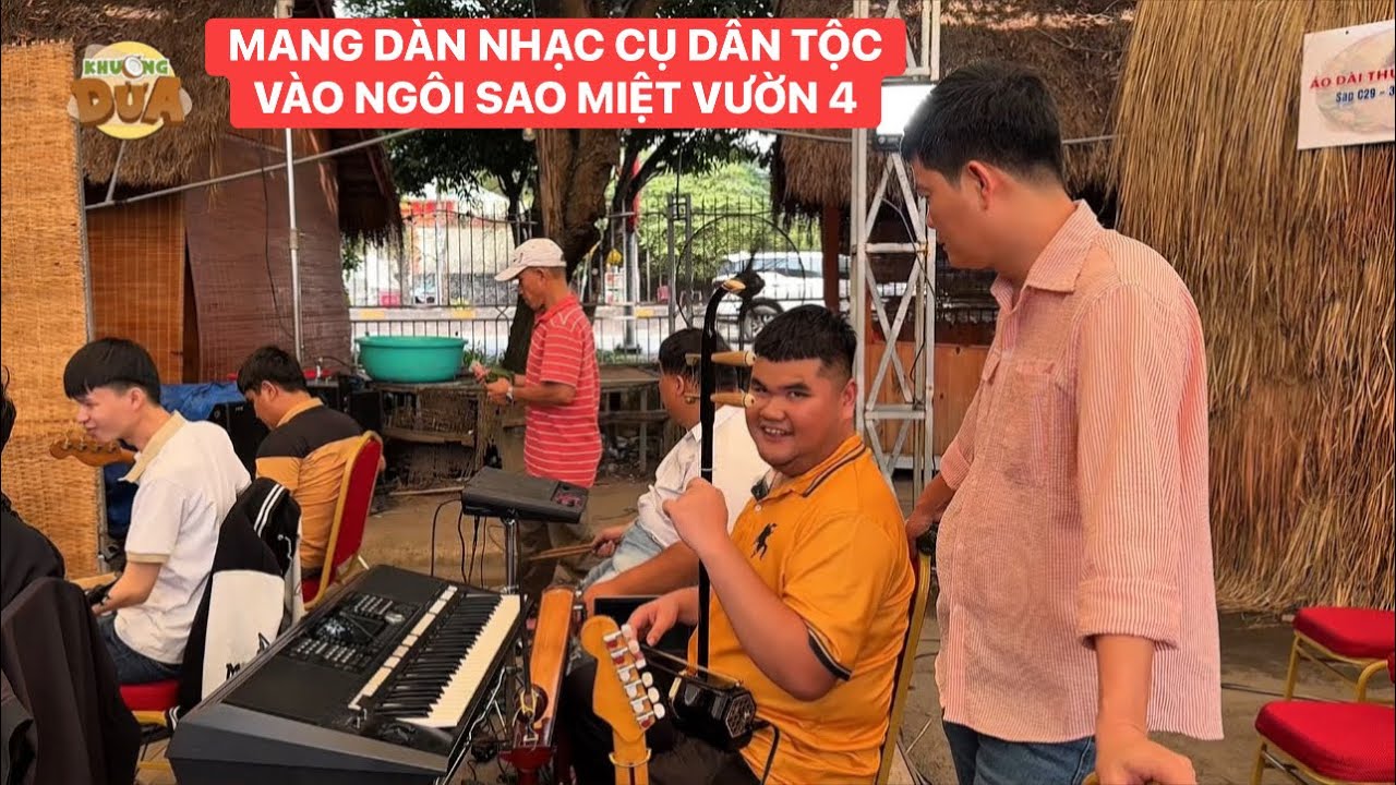 Ngọc Thịnh mang dàn nhạc cụ dân tộc vào Ngôi Sao Miệt Vườn 4 | Khương Dừa
