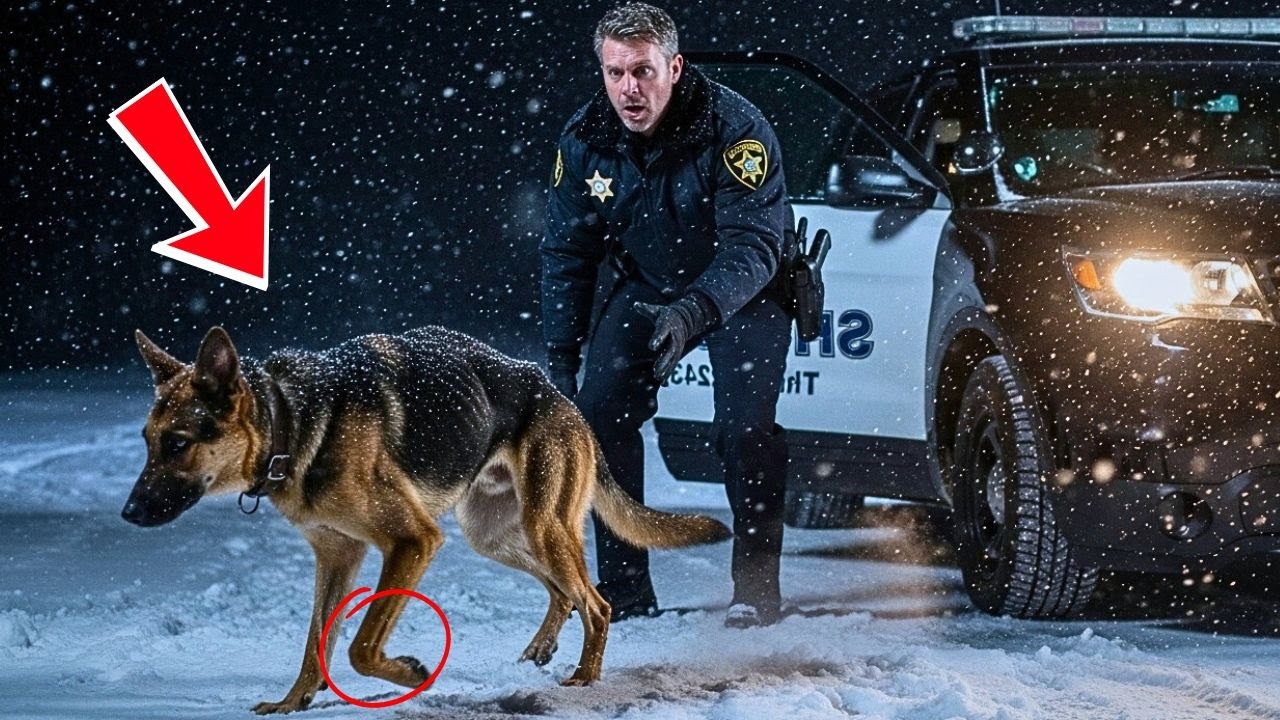 Lonely Officer Found a Limping Stray German Shepherd in a Blizzard — What Happened Next Stunned Him