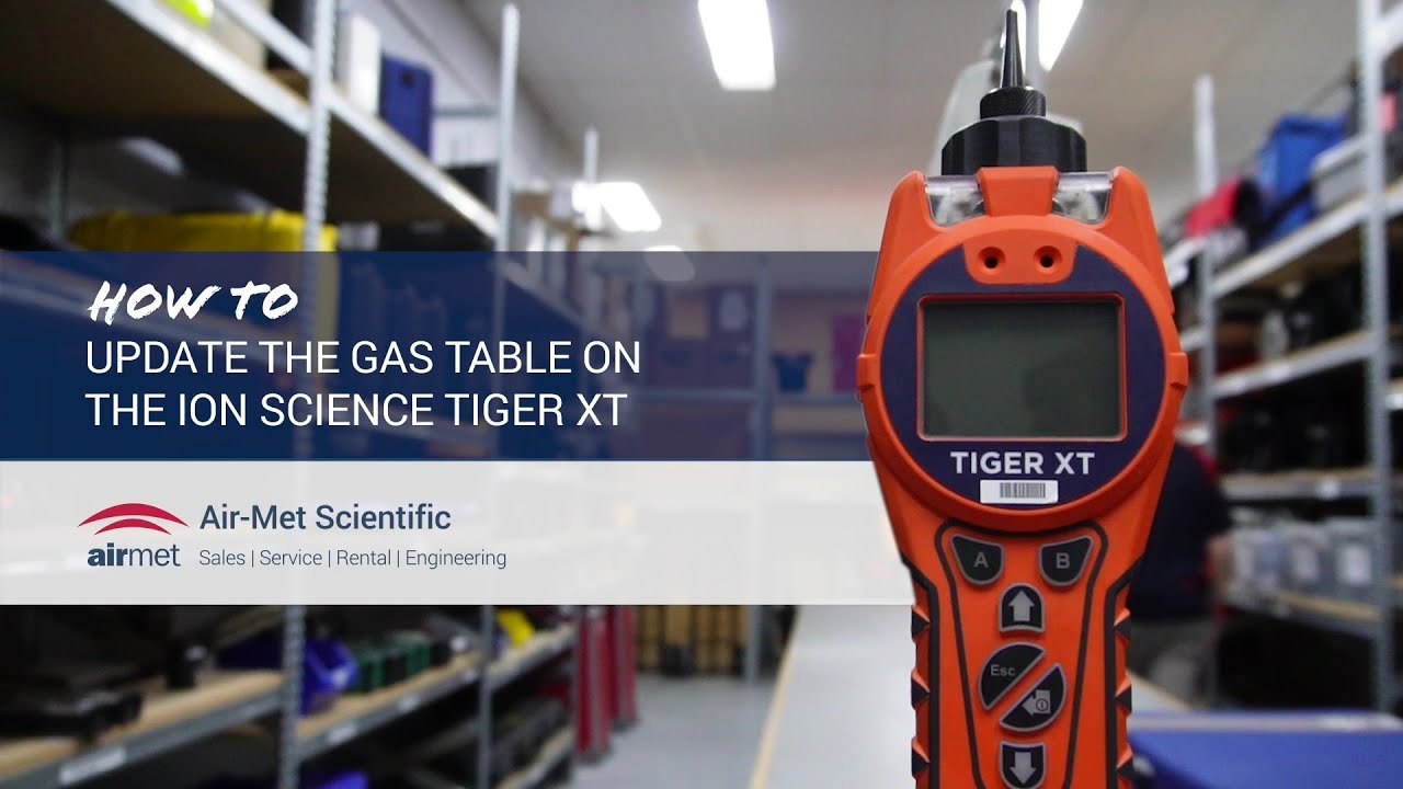 How to Update the Gas Table on the ION Science Tiger XT