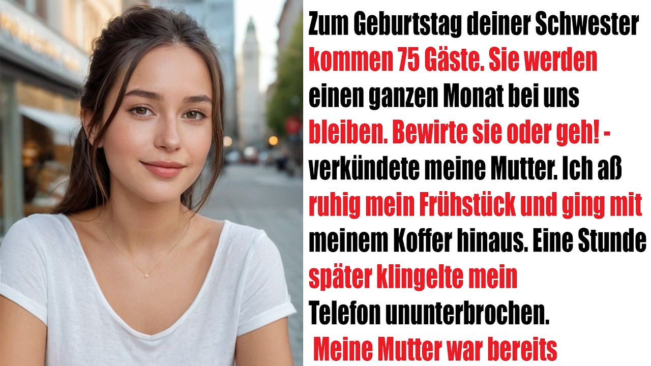 „75 Gäste zum Geburtstag: Mama droht – Servieren oder gehen!“