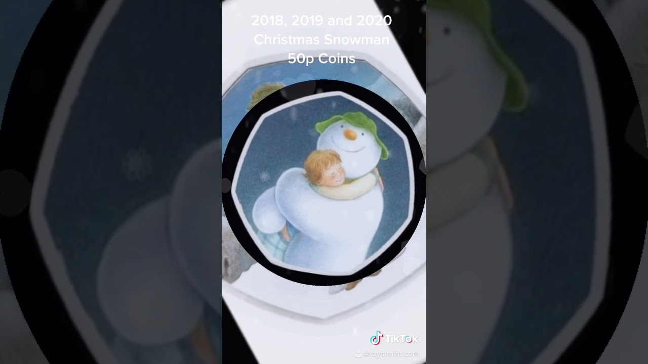 The Snowman 50p Coin | 2020 Christmas release from The Royal Mint | Set of 3 coins 2018, 2019, 2020