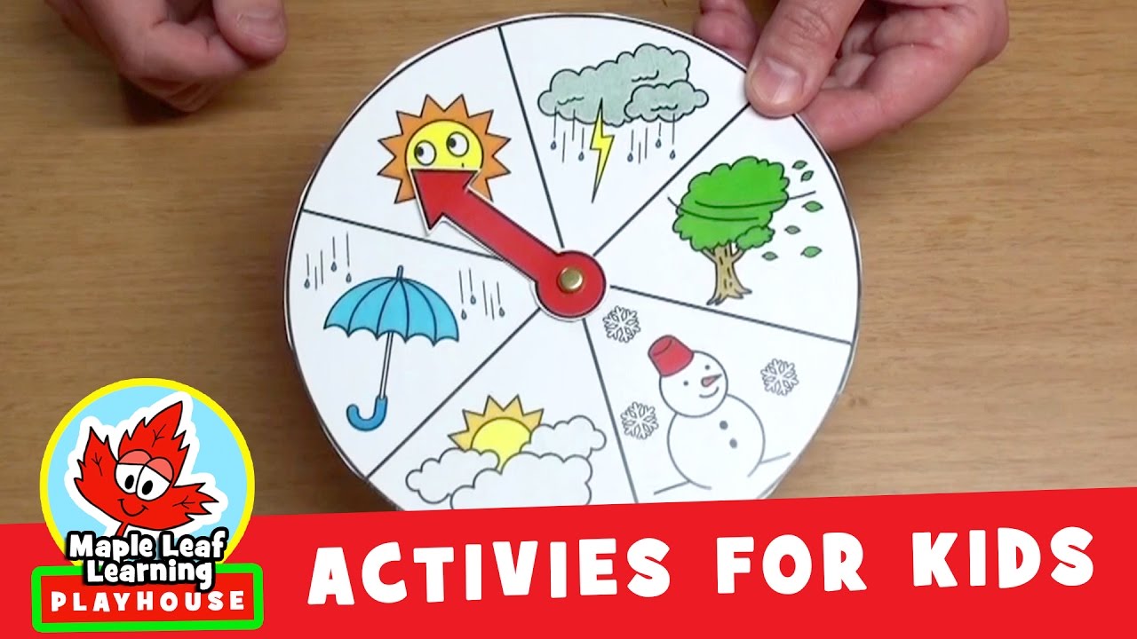 Weather Wheel Activity for Kids | Maple Leaf Learning Playhouse