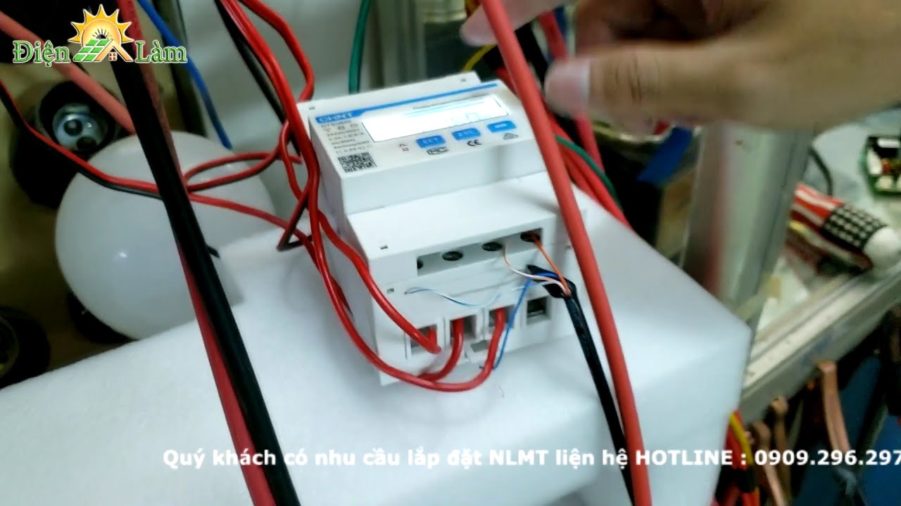 Hướng dẫn cài đặt hòa lưới bám tải 3pha với Smart Meter