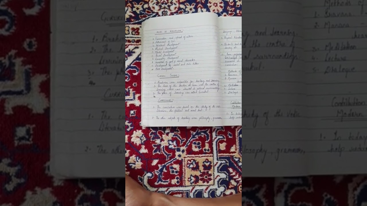 Aims of education, Gurukul system, Curriculum & Methods of teaching 📔#shorts #philosophy #education