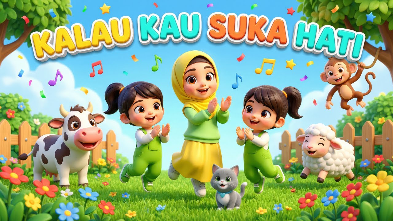 Kalau Kau Suka Hati Tepuk Tangan 👏🎵 - Lagu Anak Indonesia Populer Sepanjang Masa | Animasi 3D Ceria