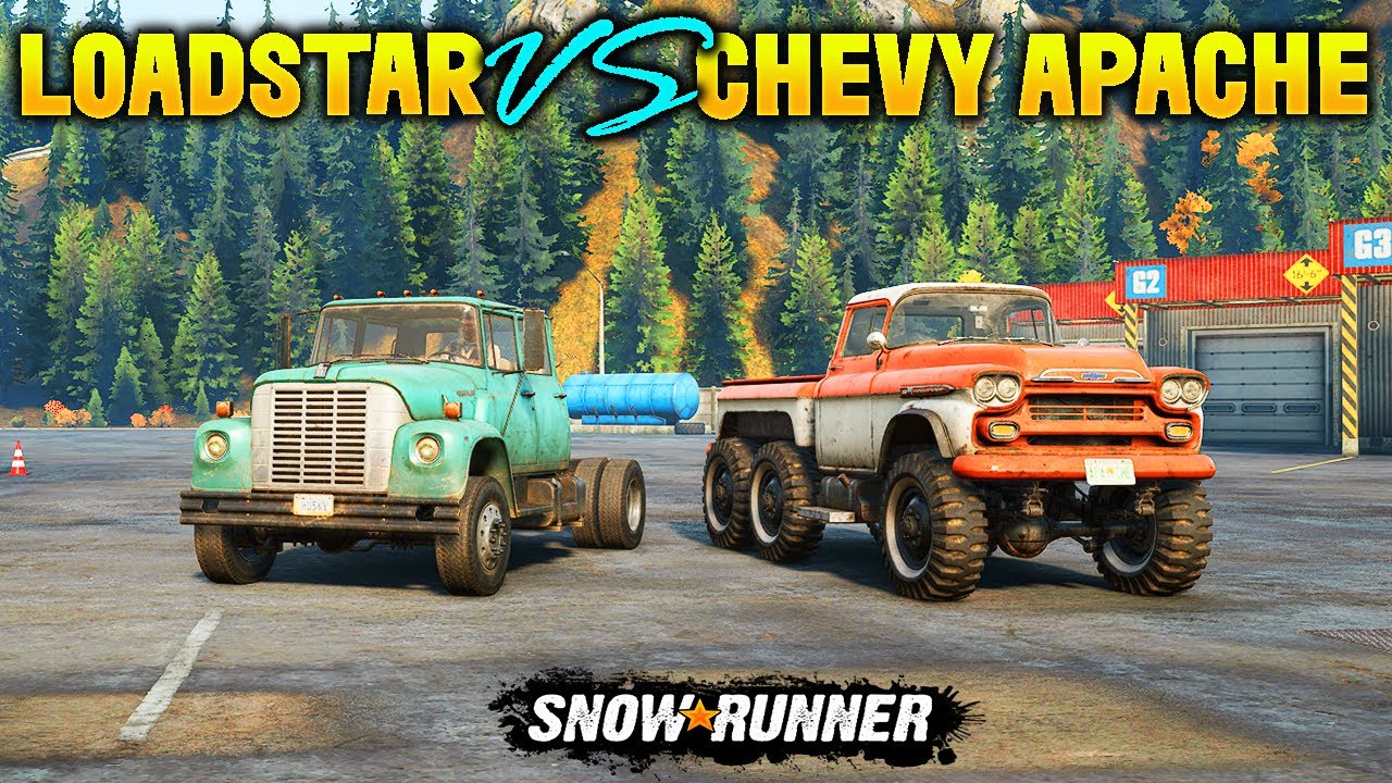SnowRunner: International Loadstar 1700 VS Chevrolet Apache | Truck VS Truck Series | Delta Gaming.