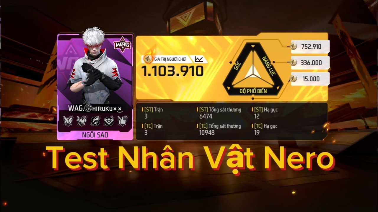 Test Nhân Vật Mới : Nero ( OB51 ) 🧸 