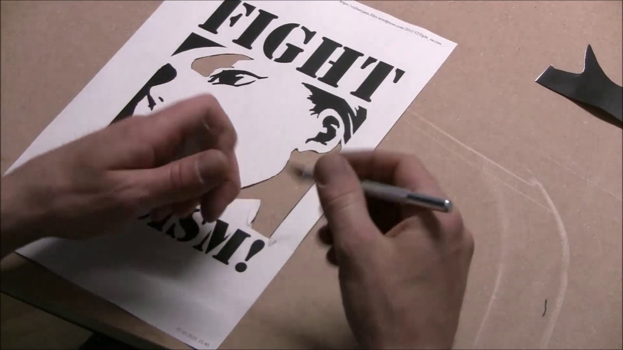 Stencil Tutorial: Schablonen- Graffiti selber machern