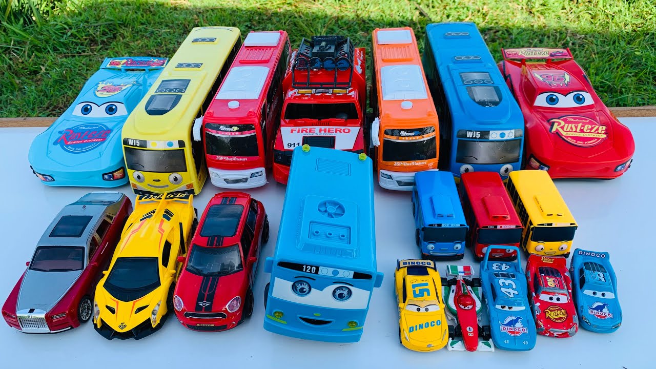 Mobil Mobilan Truk Oleng, Mobil Truk Molen, Mobil Balap, Truk Pasir, Mobil Roket, Damkar, Tayo #5098