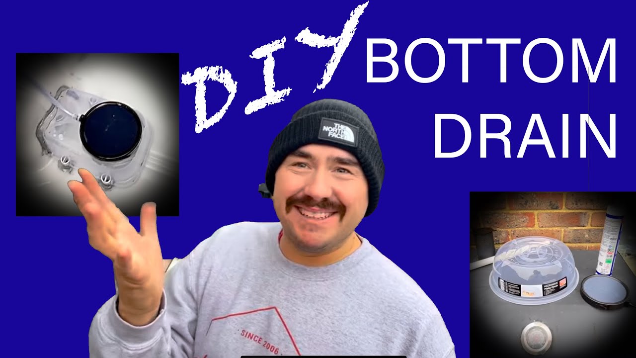 DIY aerated BOTTOM DRAIN for koi pond grow on tank !!