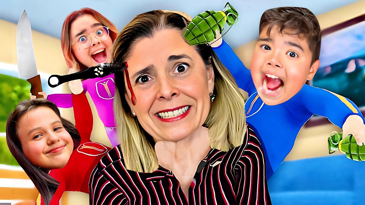 A VOLTA da VOVÓ DO MAL Vs 3 NETINHOS BEBÊS - Granny Simulator