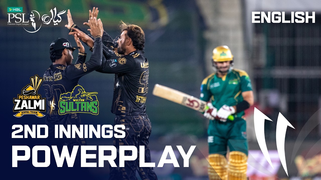 2nd Innings Powerplay | Multan Sultans vs Peshawar Zalmi | English | Match 22 | HBL PSL 11 | MZB1K