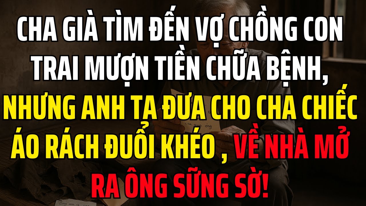 Cha Tìm Đến Con Trai Mượn Tiền Chữa Bệnh, Nhưng Anh Ta Đưa Cho Cha Chiếc Áo Rách Đuổi Khéo