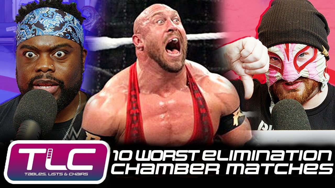 10 худших матчей WWE Elimination Chamber | Таблицы, списки и стулья