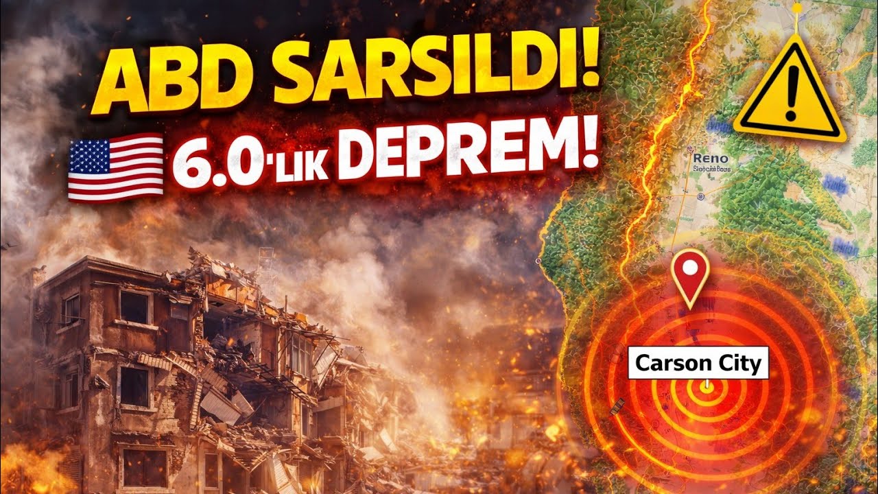 ABD'de 6 büyüklüğünde deprem