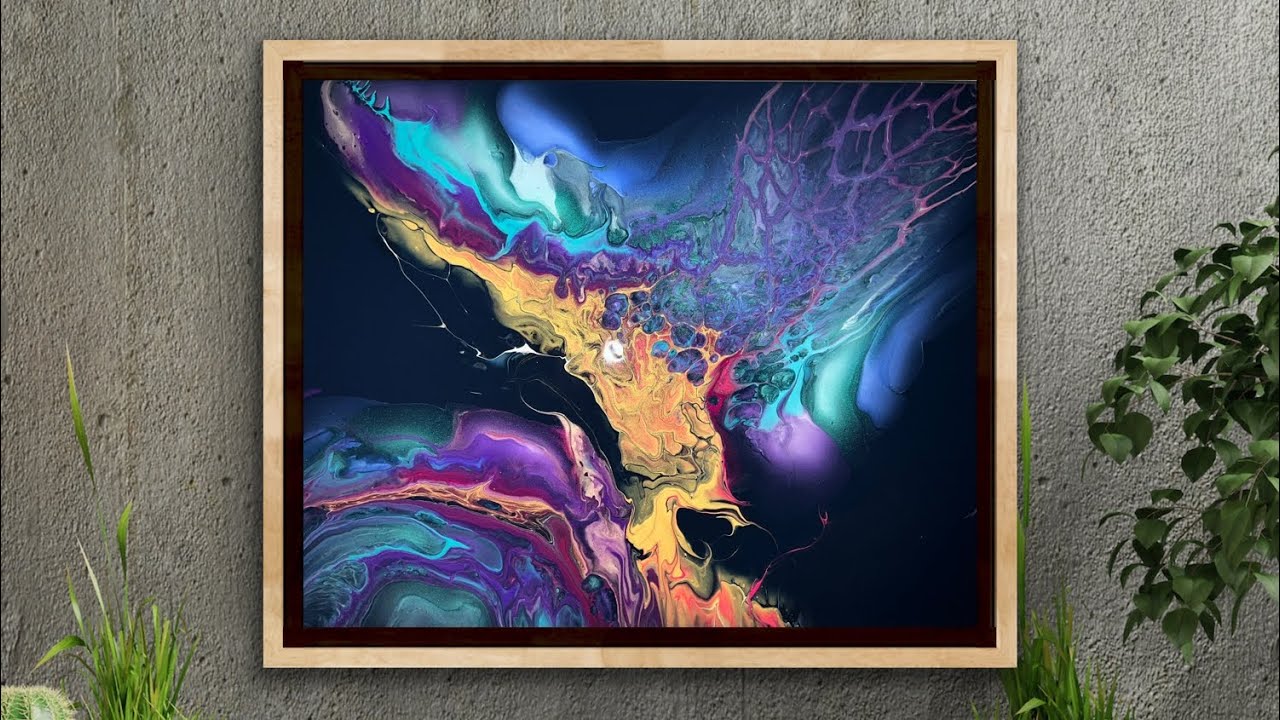Molly Inspired Swipe - FAB Artists Inspired Series #fluidart #acrylicpouring ##swipe