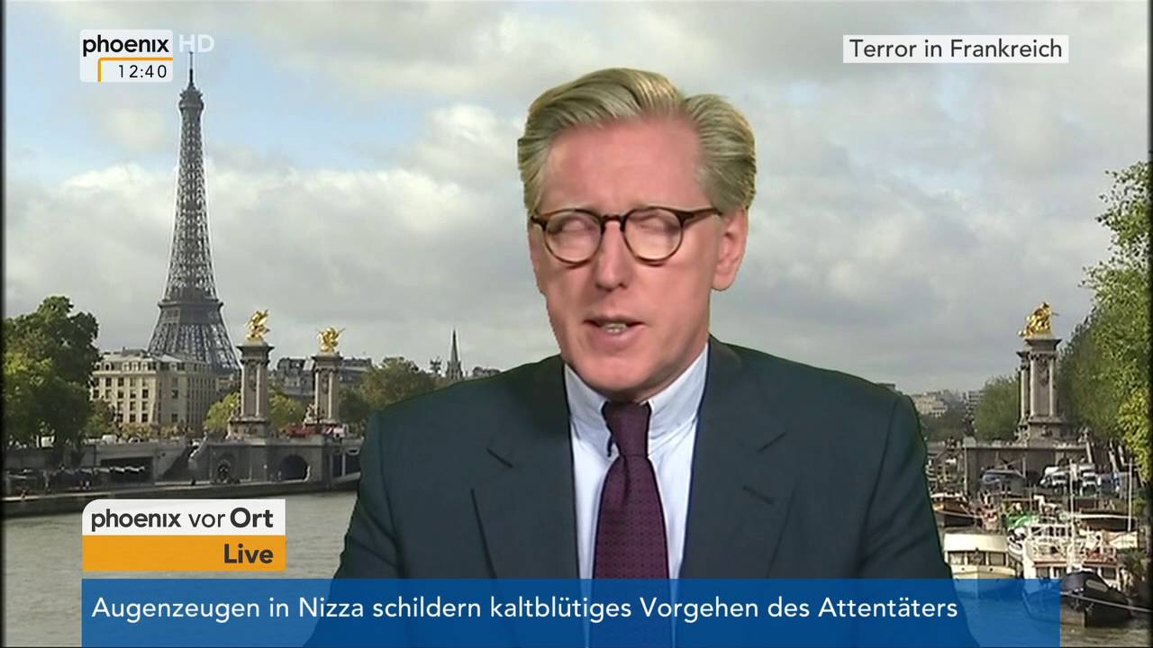 Anschlag in Nizza: Theo Koll mit Informationen aus Paris am 15.07.2016
