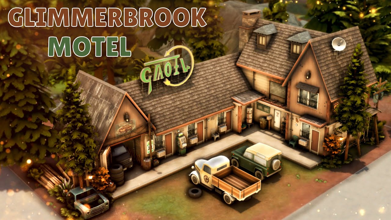 Мотель Глиммербрук Симс 4 | Строительство | Motel Glimmerbrook Sims 4 | NO CC