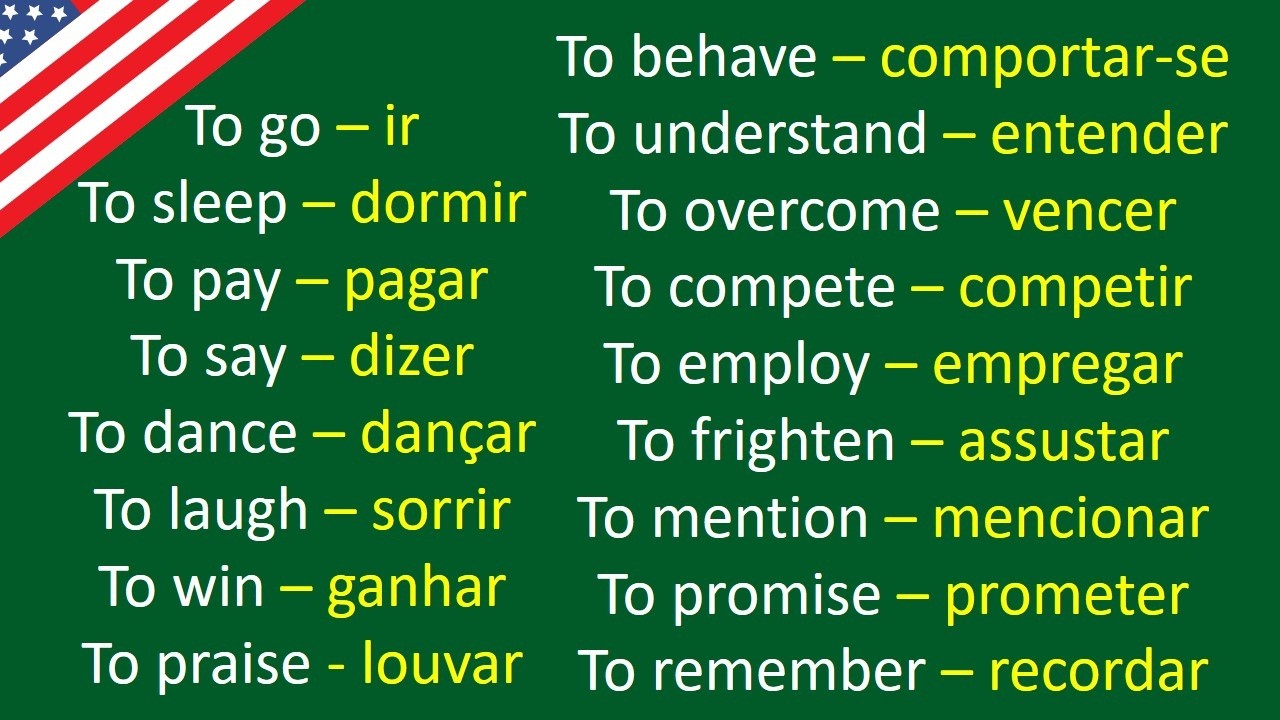 700 VERBOS EM INGLÊS QUE ABRANGEM 97% DA FALA