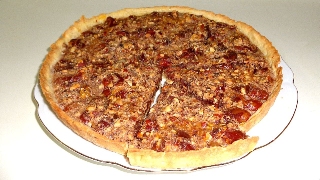 Tarte aux dattes et amandes - تارت التمر اللذيذة