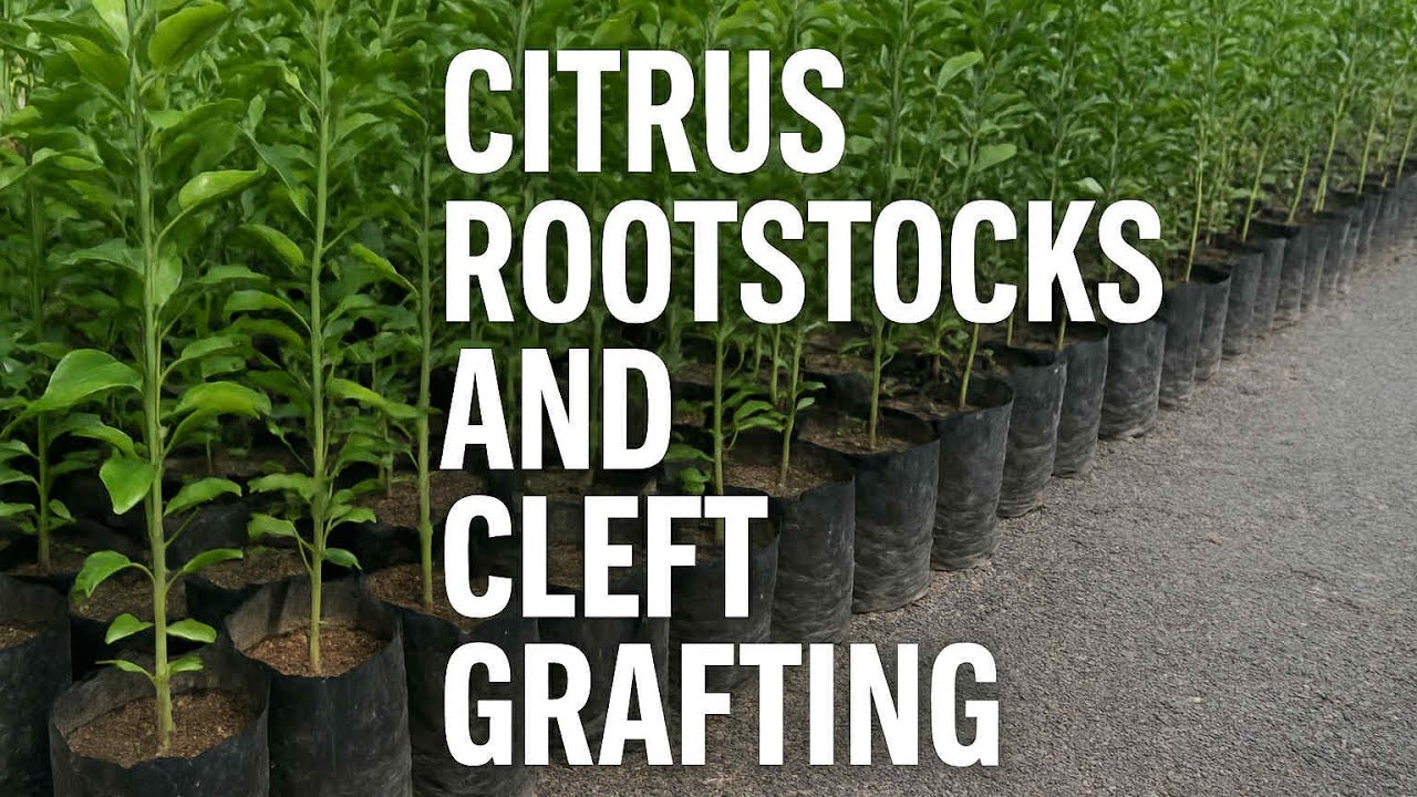 Citrus rootstock varieties and cleft grafting eureka lemon.