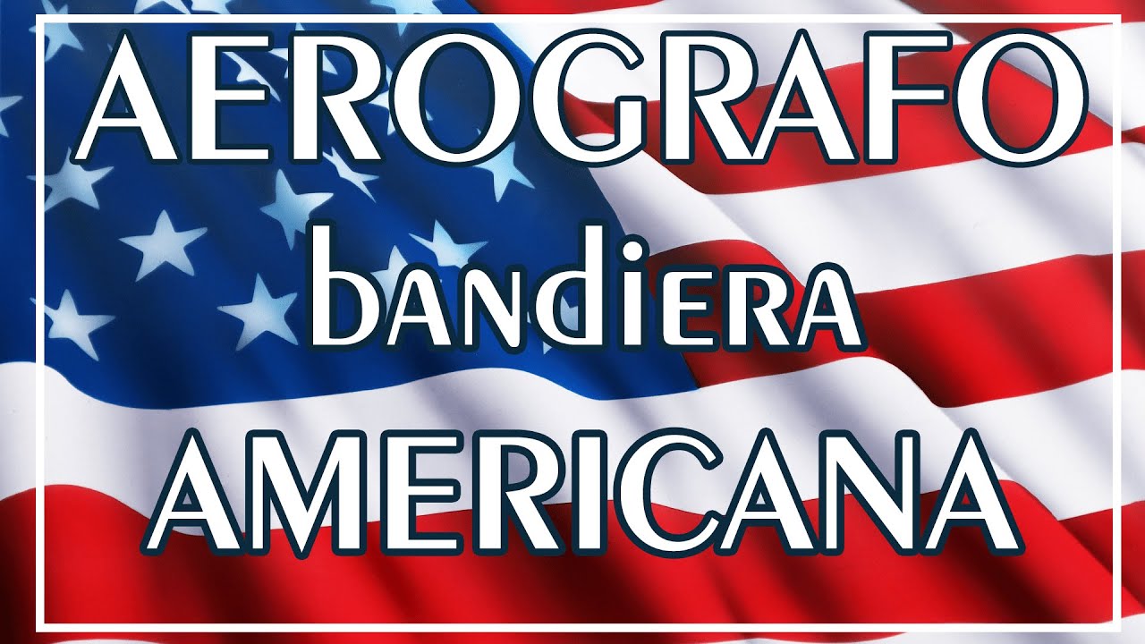 Aerografo, tutorial di una bandiera Americana, come aerografare