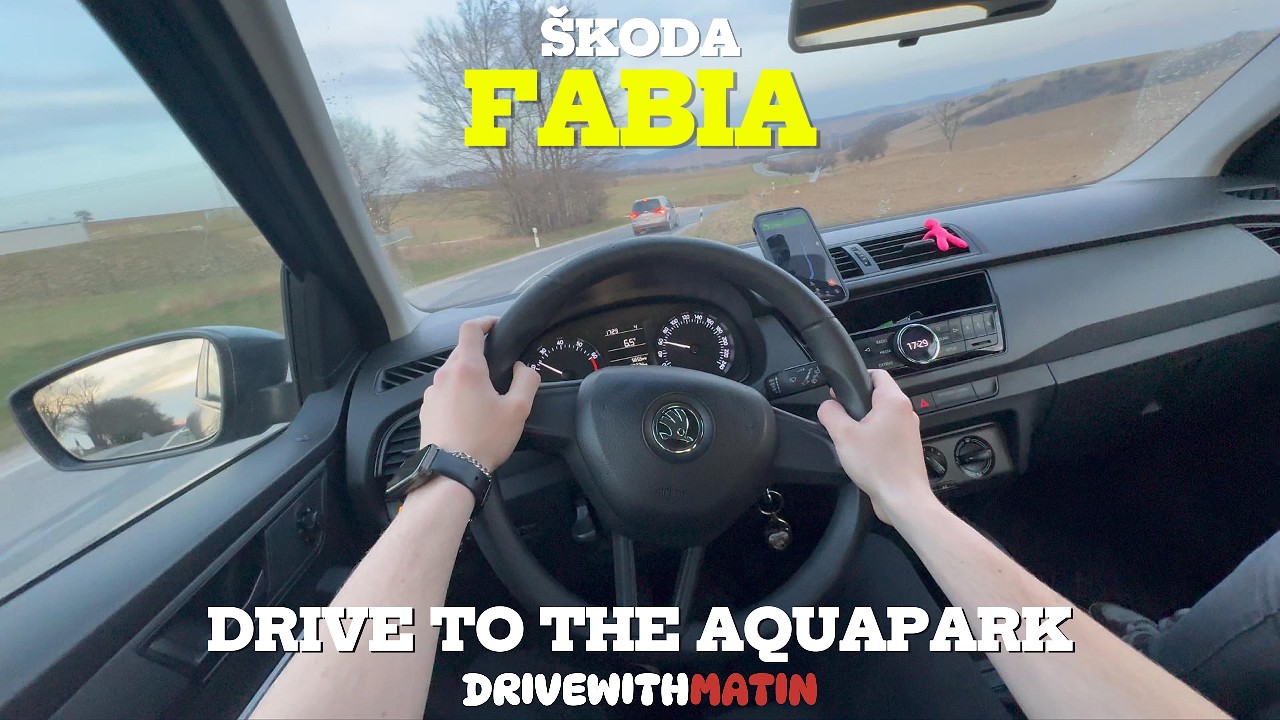 POV Drive to the Aquapark | Countryroads | 2015 Škoda Fabia Combi 1.0MPI 75HP