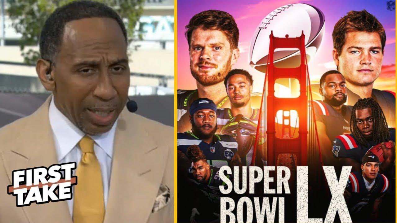 FIRST TAKE | Stephen A.: Patriots Aren’t Winning the Super Bowl, Seahawks vs Drake Maye