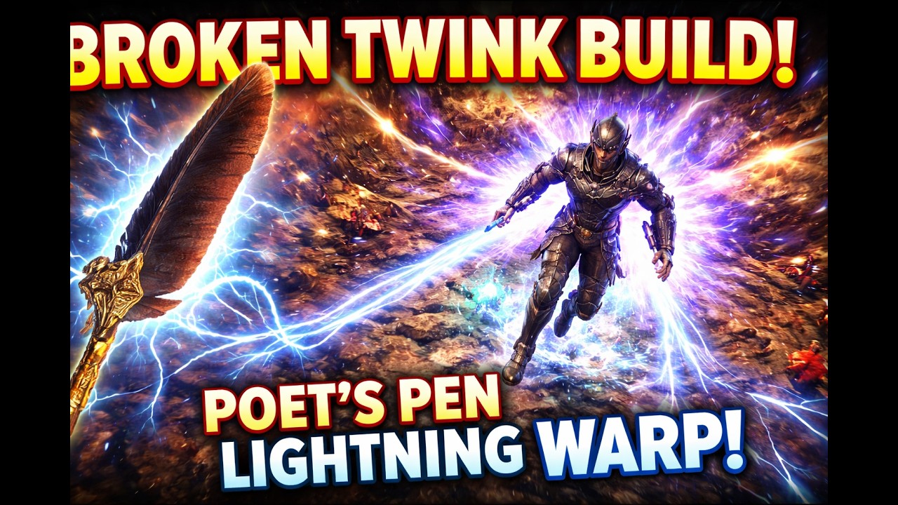 ZOOM! Fastest Twink Leveling Build? Kinetic Fullisade + Poet&rsquo;s Pen Lightning Warp - Maxroll.gg